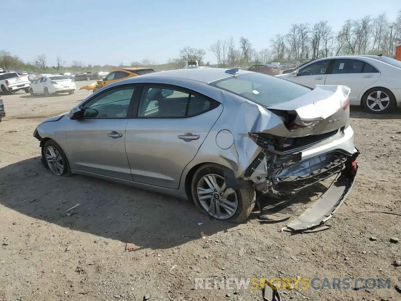 2 Photograph of a damaged car 5NPD84LFXLH632092 HYUNDAI ELANTRA 2020