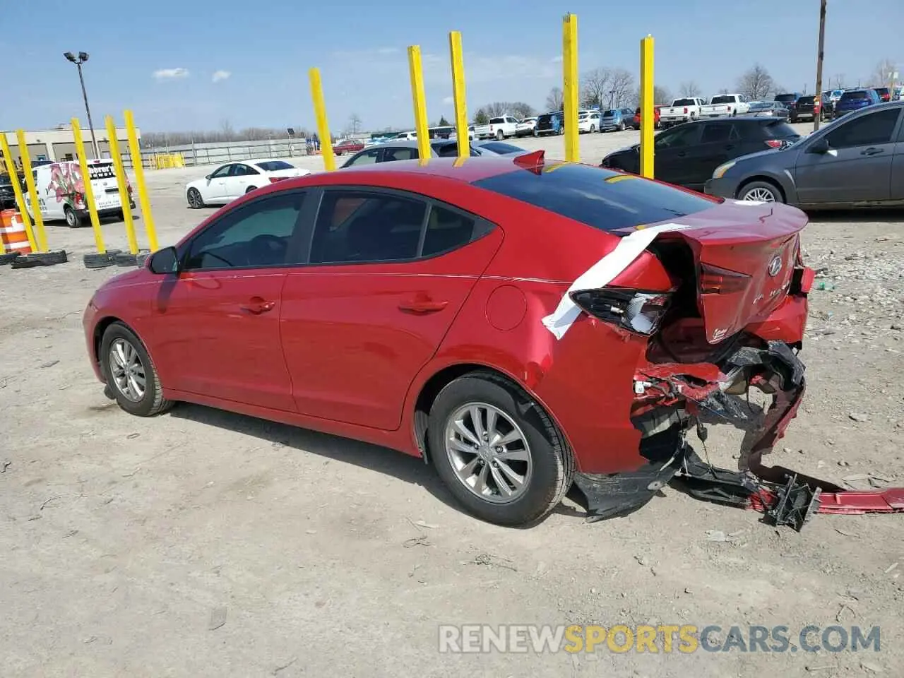 2 Photograph of a damaged car 5NPD94LA7LH601786 HYUNDAI ELANTRA 2020