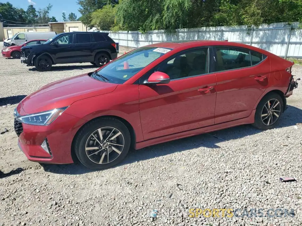 1 Photograph of a damaged car KMHD04LB5LU084640 HYUNDAI ELANTRA 2020