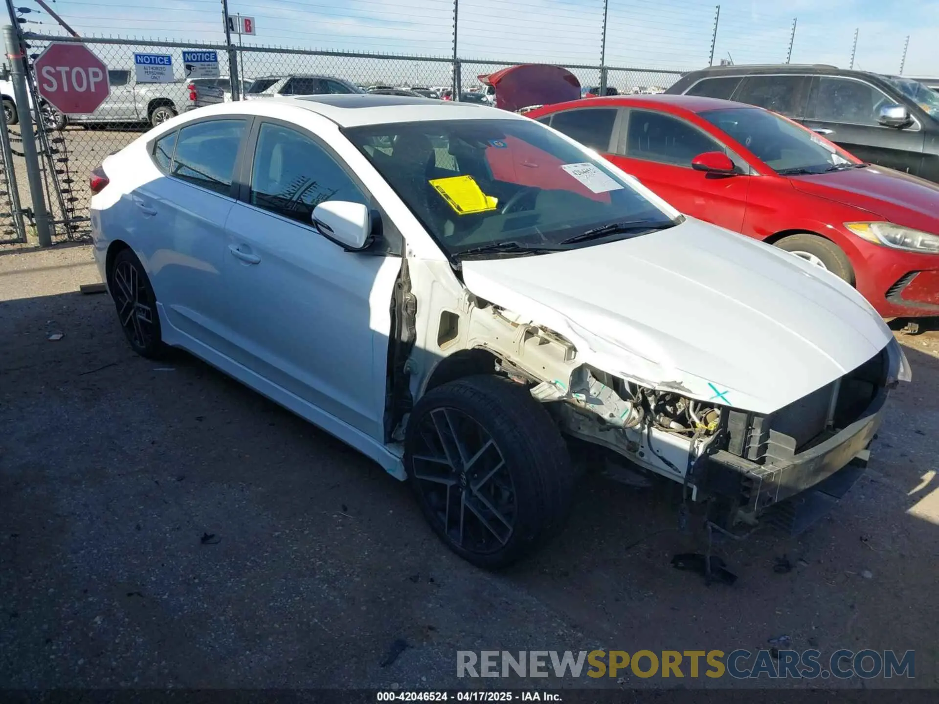 1 Photograph of a damaged car KMHD04LB5LU961269 HYUNDAI ELANTRA 2020