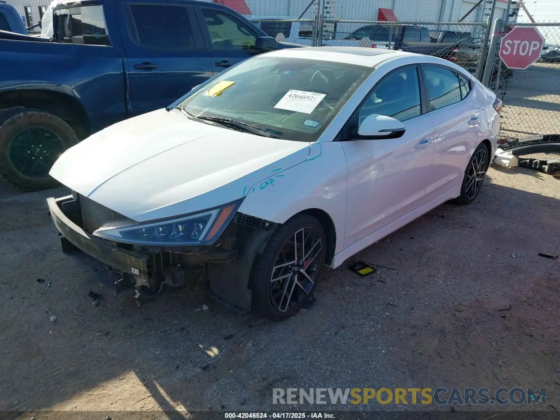 2 Photograph of a damaged car KMHD04LB5LU961269 HYUNDAI ELANTRA 2020