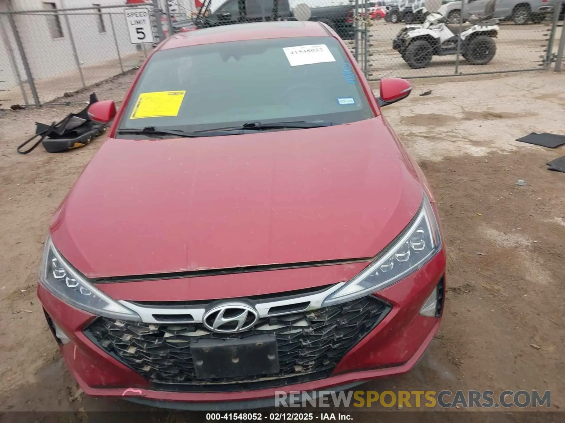 13 Photograph of a damaged car KMHD04LBXLU933693 HYUNDAI ELANTRA 2020