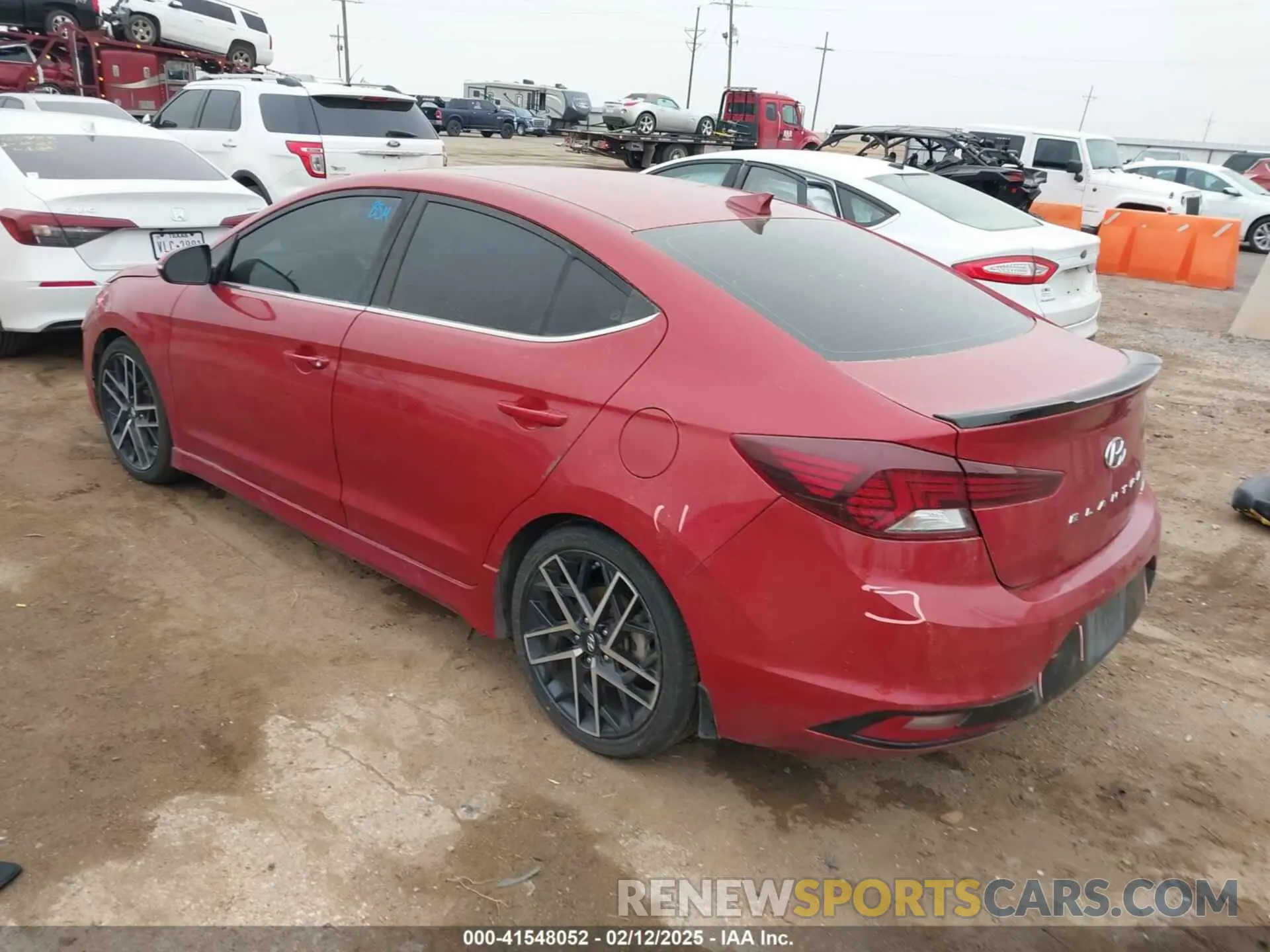 3 Photograph of a damaged car KMHD04LBXLU933693 HYUNDAI ELANTRA 2020