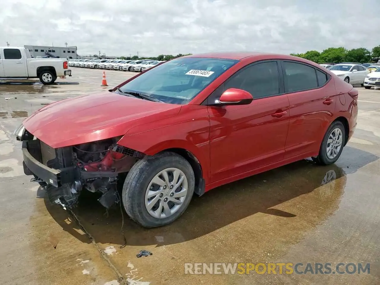 1 Photograph of a damaged car KMHD74LF0LU092000 HYUNDAI ELANTRA 2020