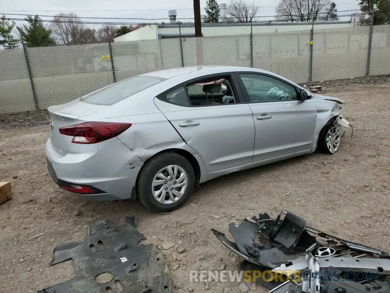 3 Photograph of a damaged car KMHD74LF1LU107264 HYUNDAI ELANTRA 2020