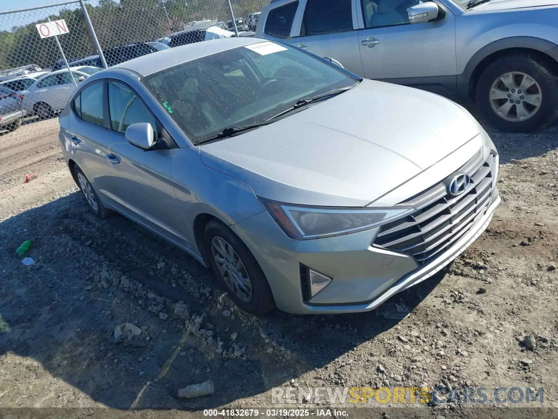 1 Photograph of a damaged car KMHD74LF1LU944323 HYUNDAI ELANTRA 2020