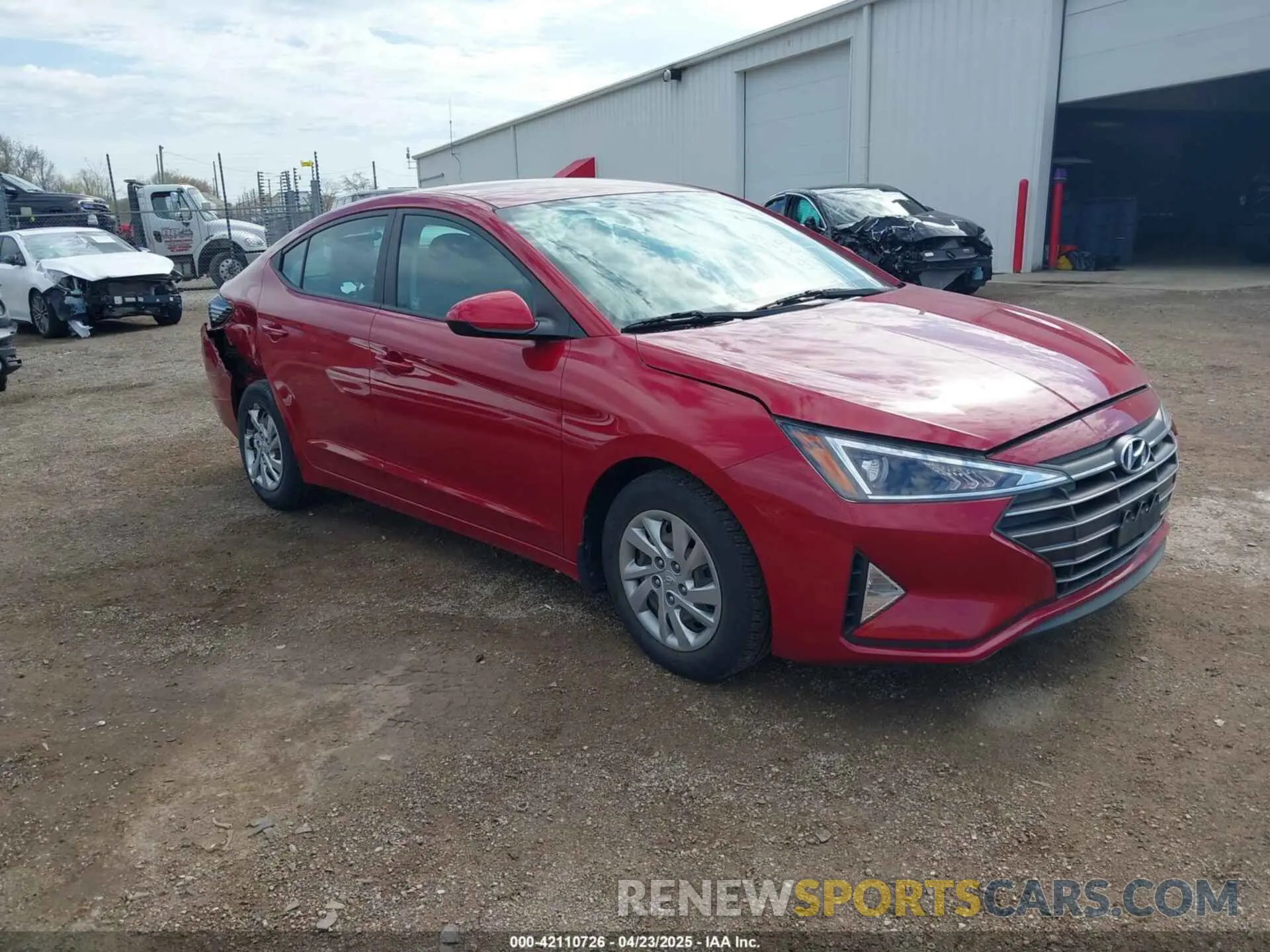 1 Photograph of a damaged car KMHD74LF3LU074395 HYUNDAI ELANTRA 2020