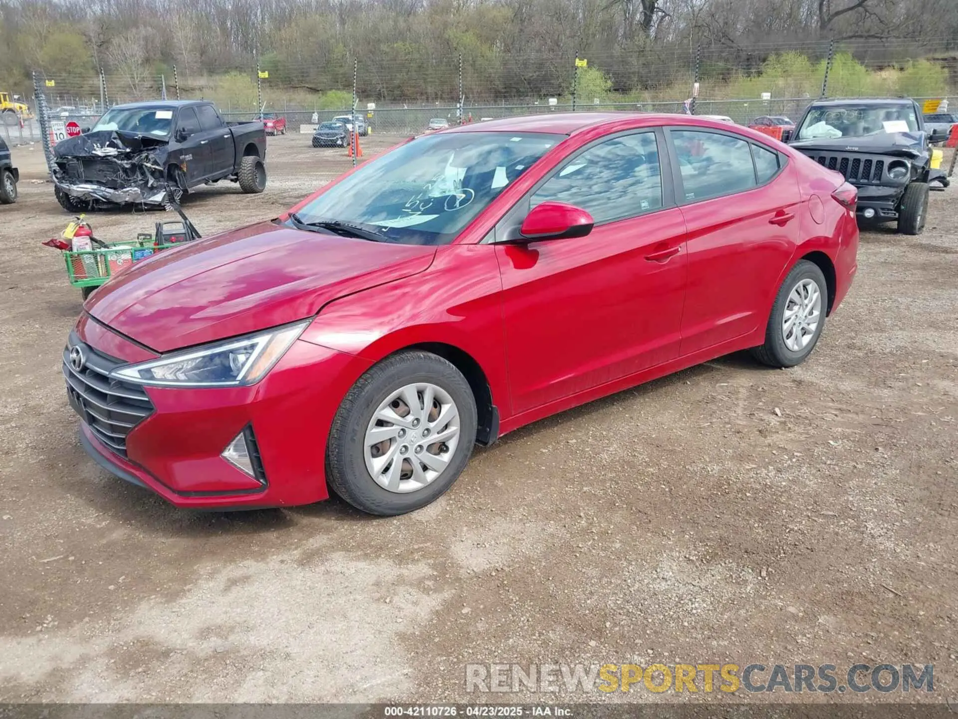2 Photograph of a damaged car KMHD74LF3LU074395 HYUNDAI ELANTRA 2020
