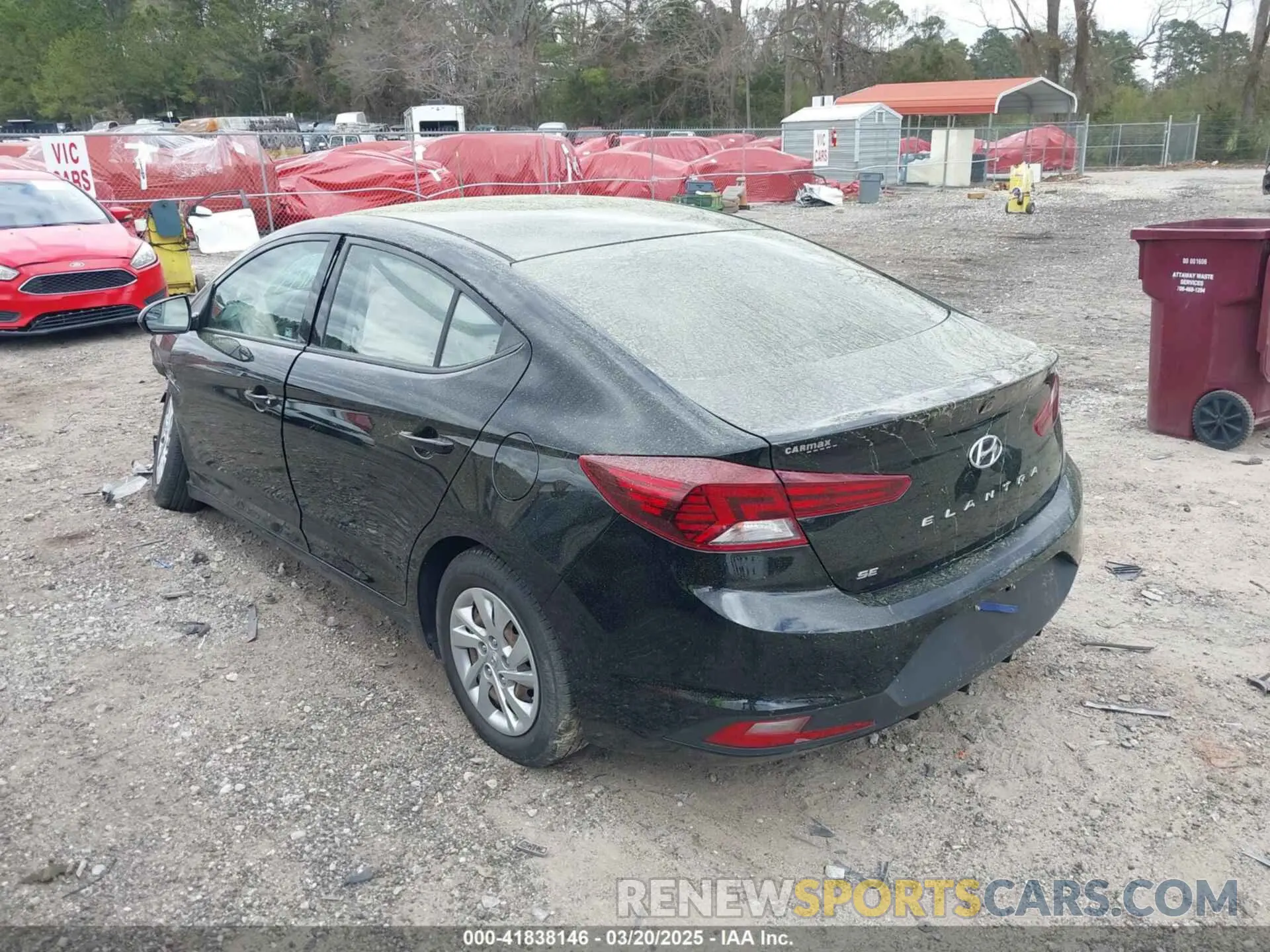 3 Photograph of a damaged car KMHD74LF3LU914613 HYUNDAI ELANTRA 2020