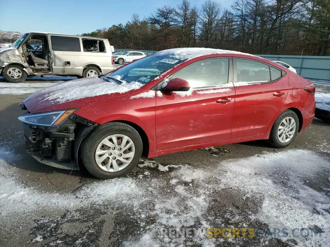 1 Photograph of a damaged car KMHD74LF3LU925191 HYUNDAI ELANTRA 2020