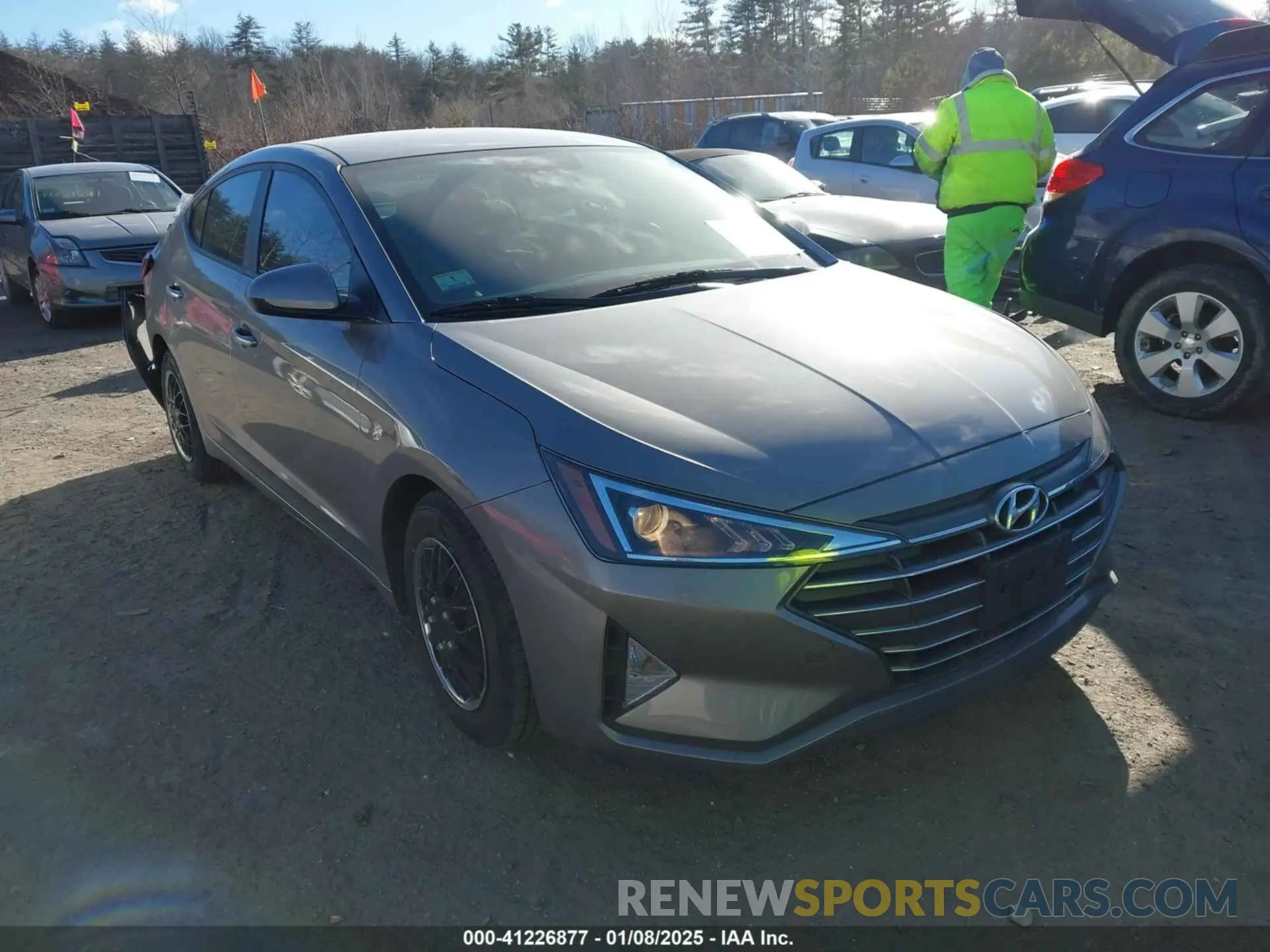 1 Photograph of a damaged car KMHD74LF4LU092744 HYUNDAI ELANTRA 2020