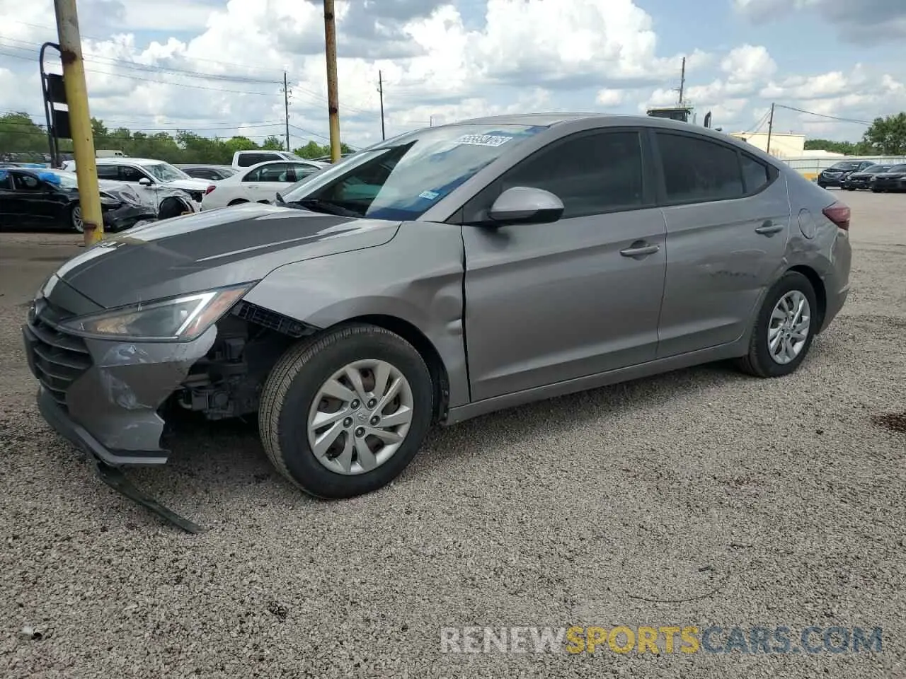 1 Photograph of a damaged car KMHD74LF4LU949239 HYUNDAI ELANTRA 2020