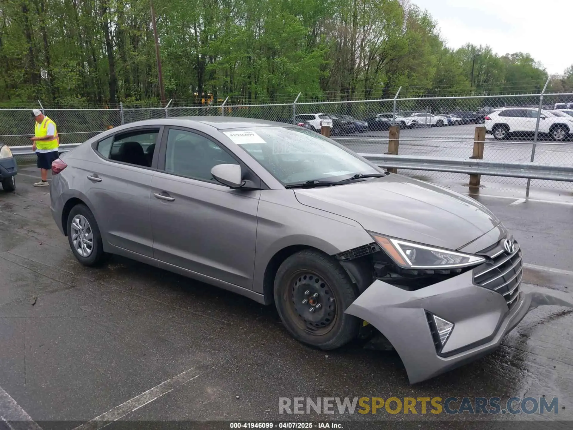 1 Photograph of a damaged car KMHD74LF5LU022637 HYUNDAI ELANTRA 2020