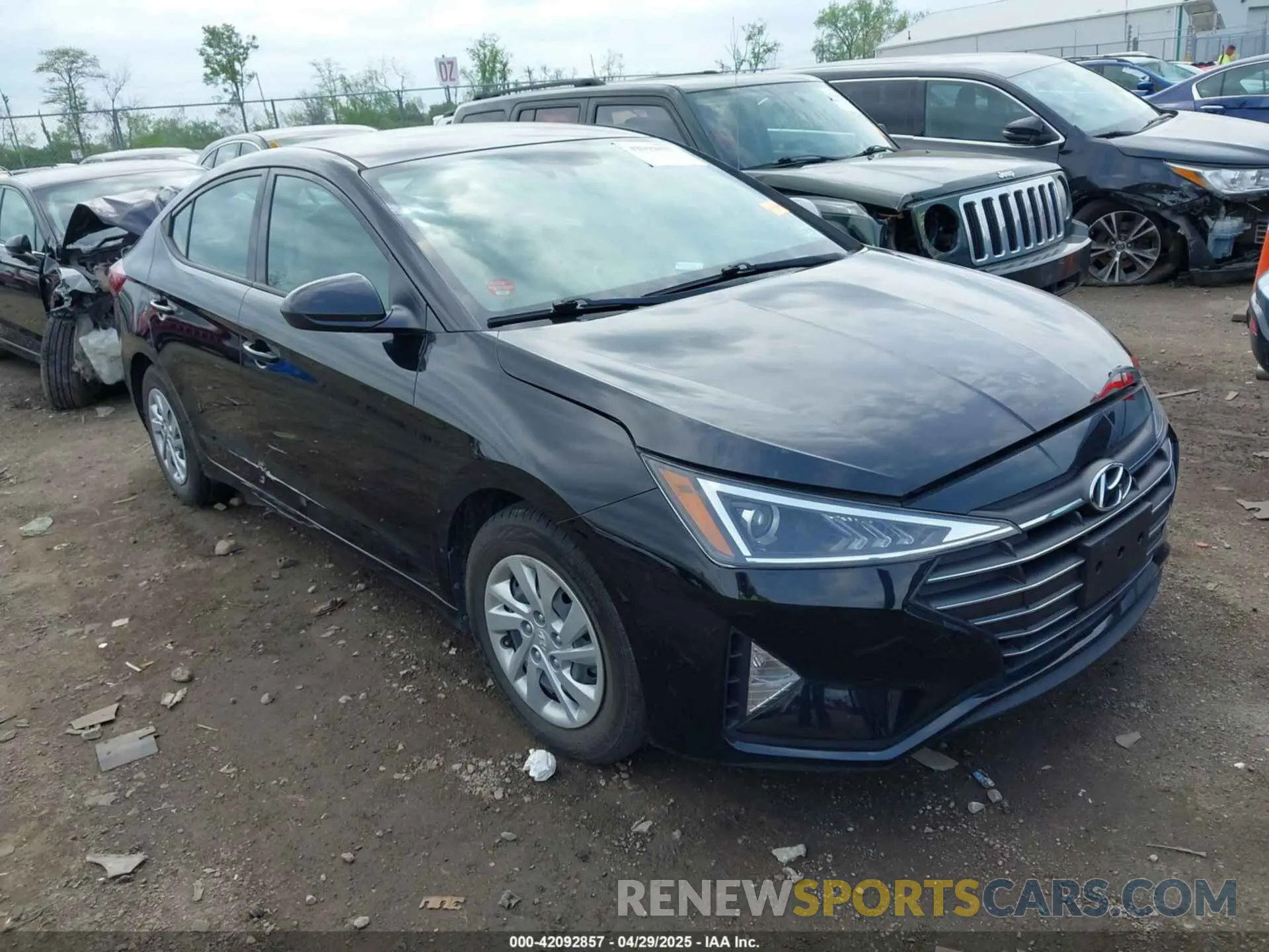 1 Photograph of a damaged car KMHD74LF5LU971931 HYUNDAI ELANTRA 2020