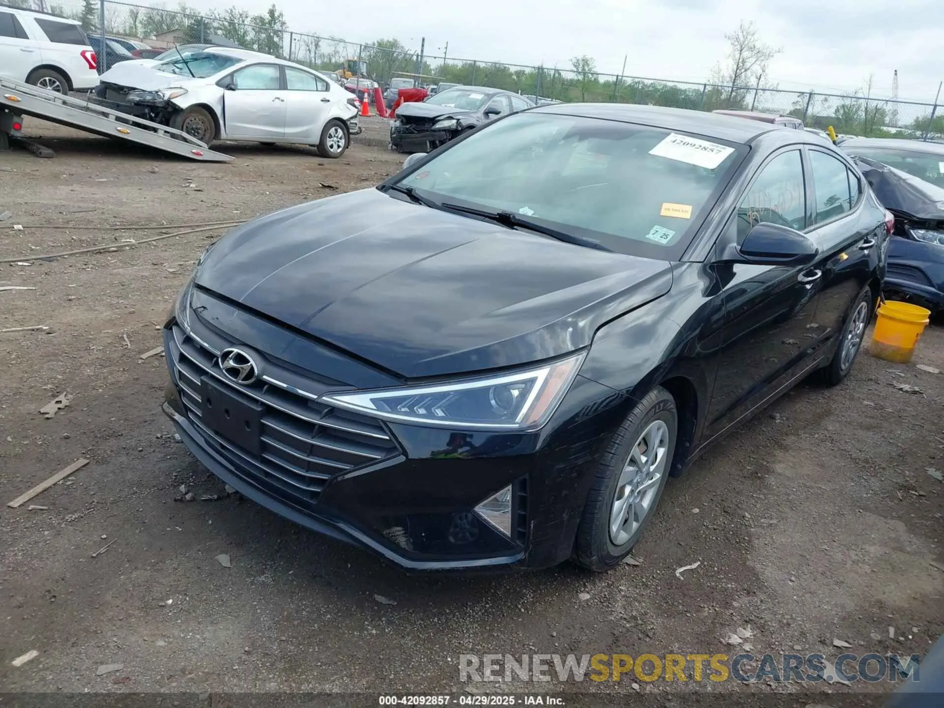2 Photograph of a damaged car KMHD74LF5LU971931 HYUNDAI ELANTRA 2020