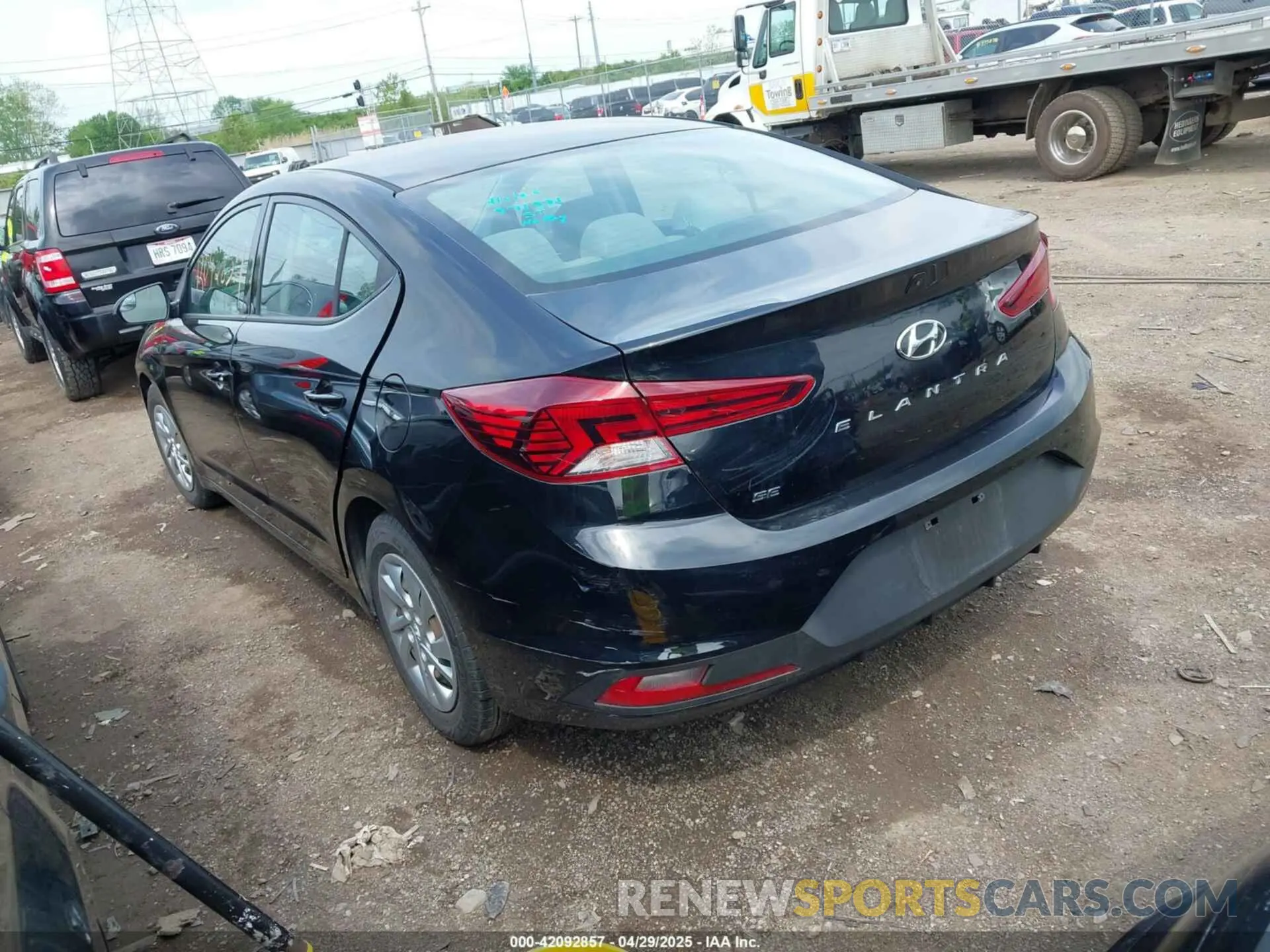 3 Photograph of a damaged car KMHD74LF5LU971931 HYUNDAI ELANTRA 2020