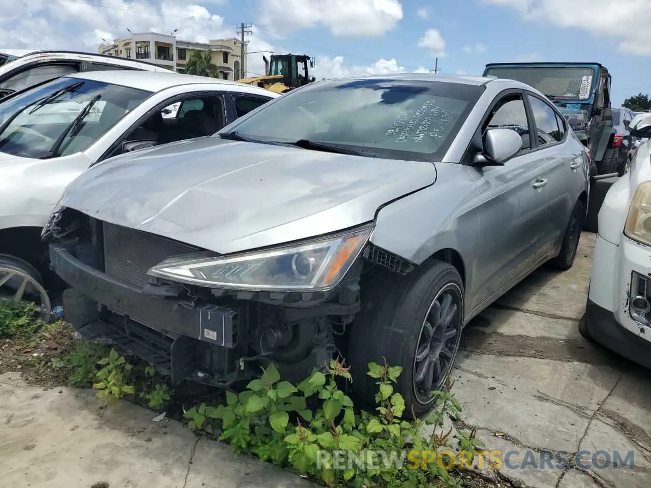 1 Photograph of a damaged car KMHD74LF6LU025000 HYUNDAI ELANTRA 2020