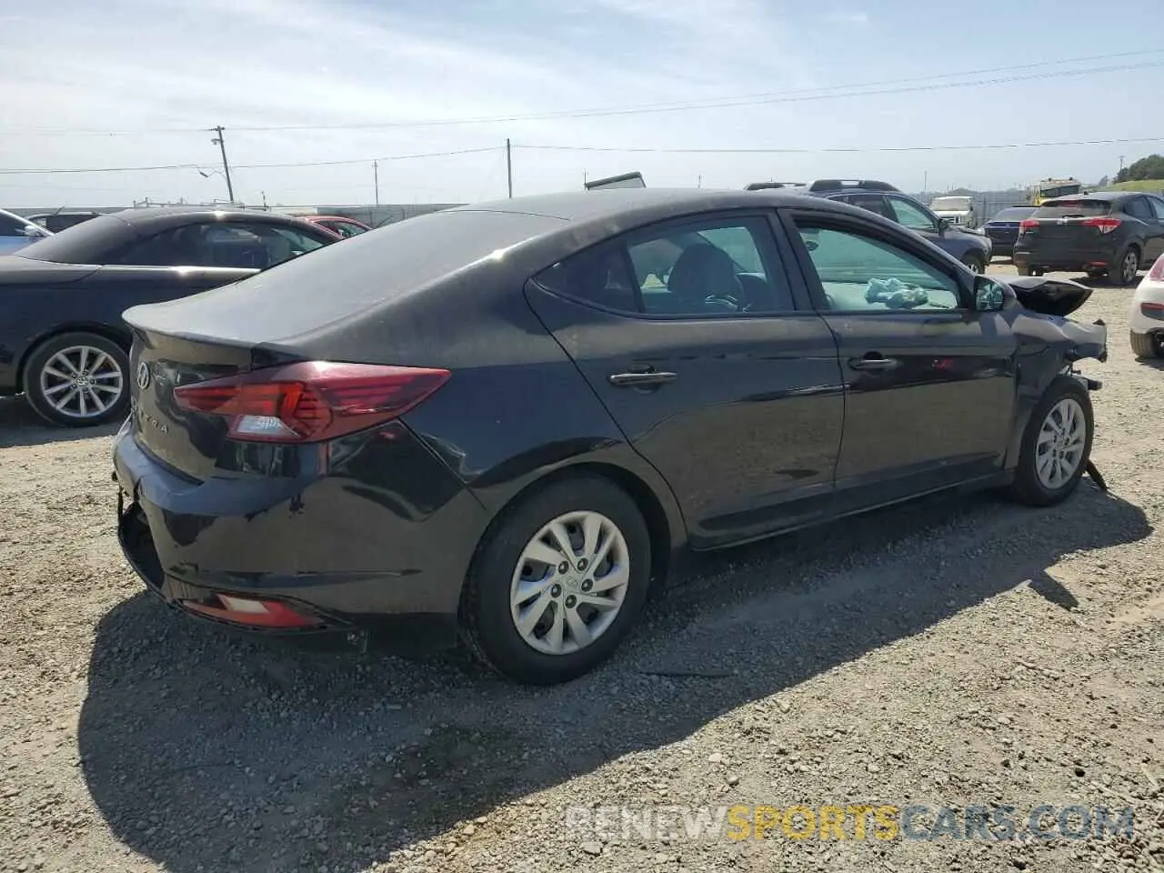 3 Photograph of a damaged car KMHD74LF7LU063044 HYUNDAI ELANTRA 2020