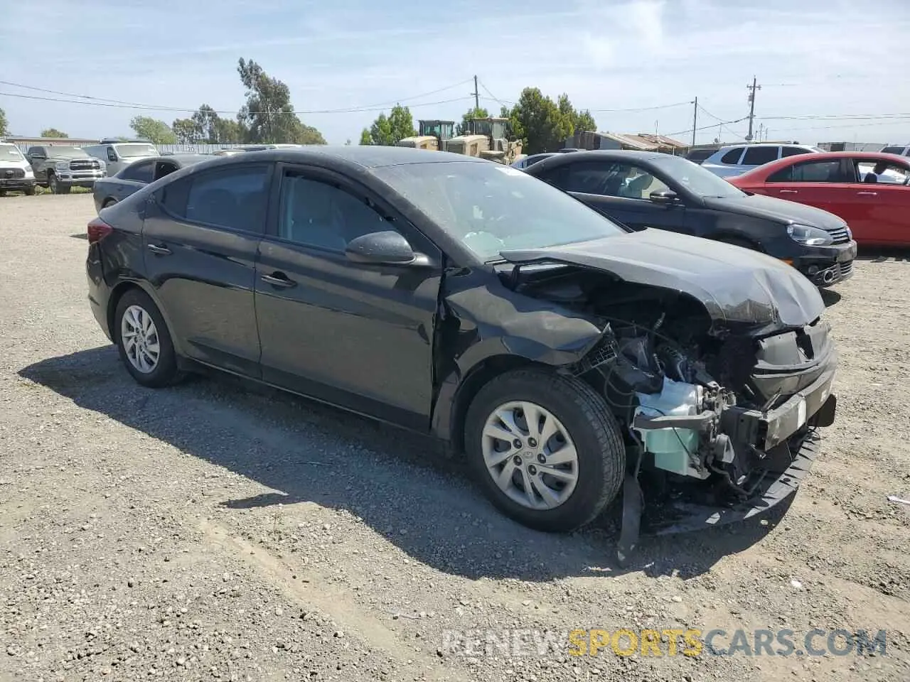 4 Photograph of a damaged car KMHD74LF7LU063044 HYUNDAI ELANTRA 2020