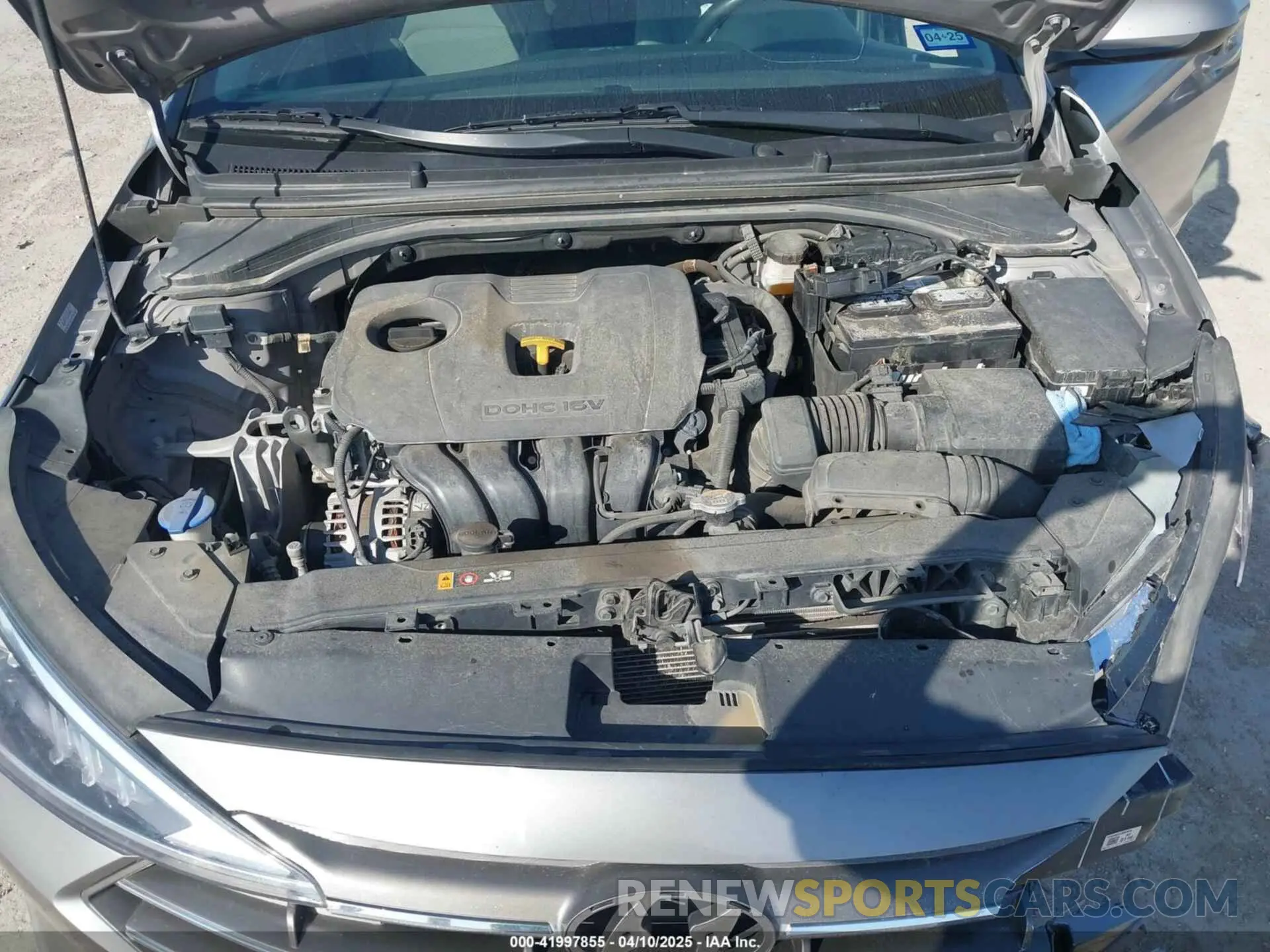 10 Photograph of a damaged car KMHD74LF7LU105230 HYUNDAI ELANTRA 2020