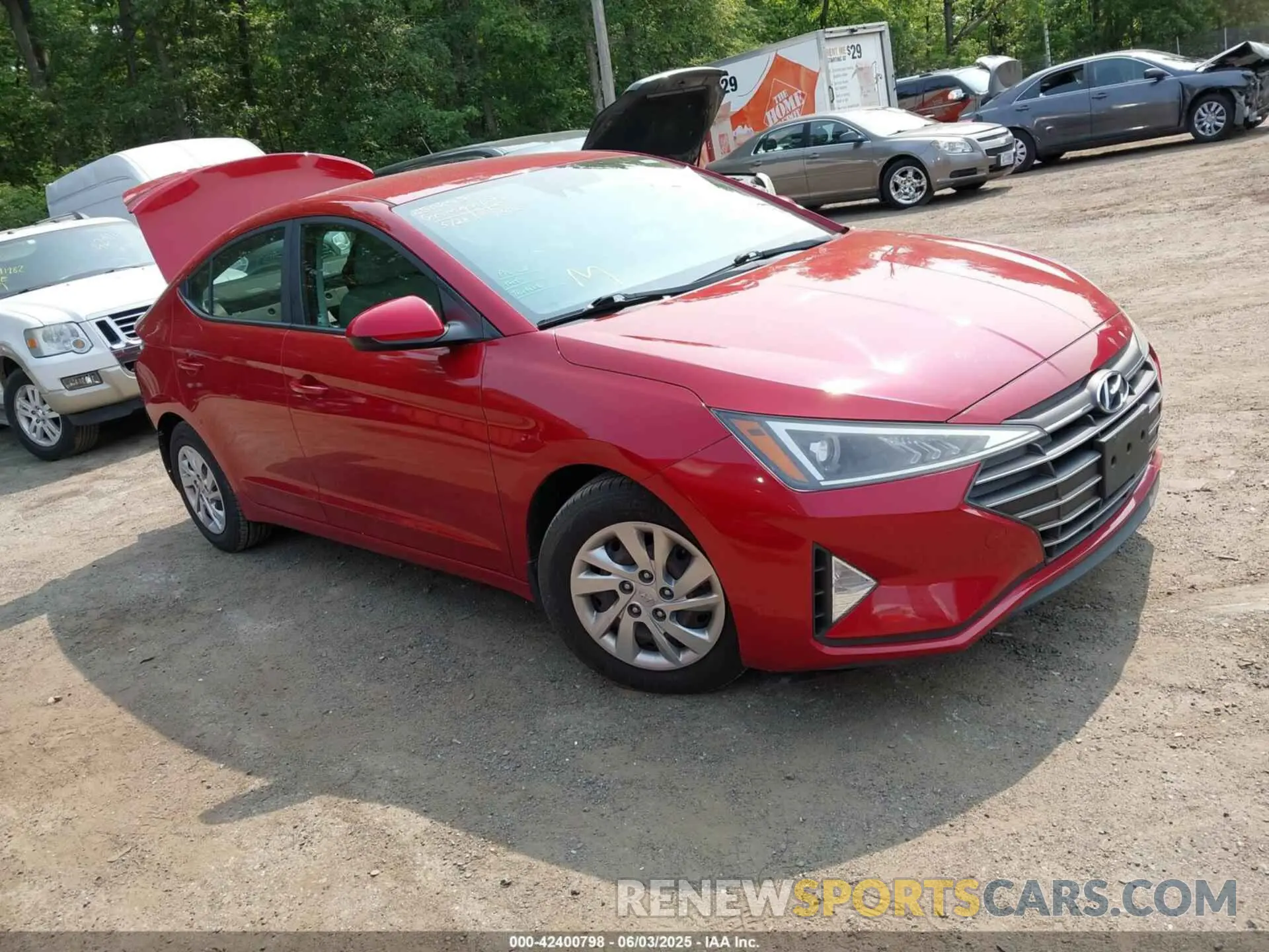 1 Photograph of a damaged car KMHD74LF7LU901461 HYUNDAI ELANTRA 2020