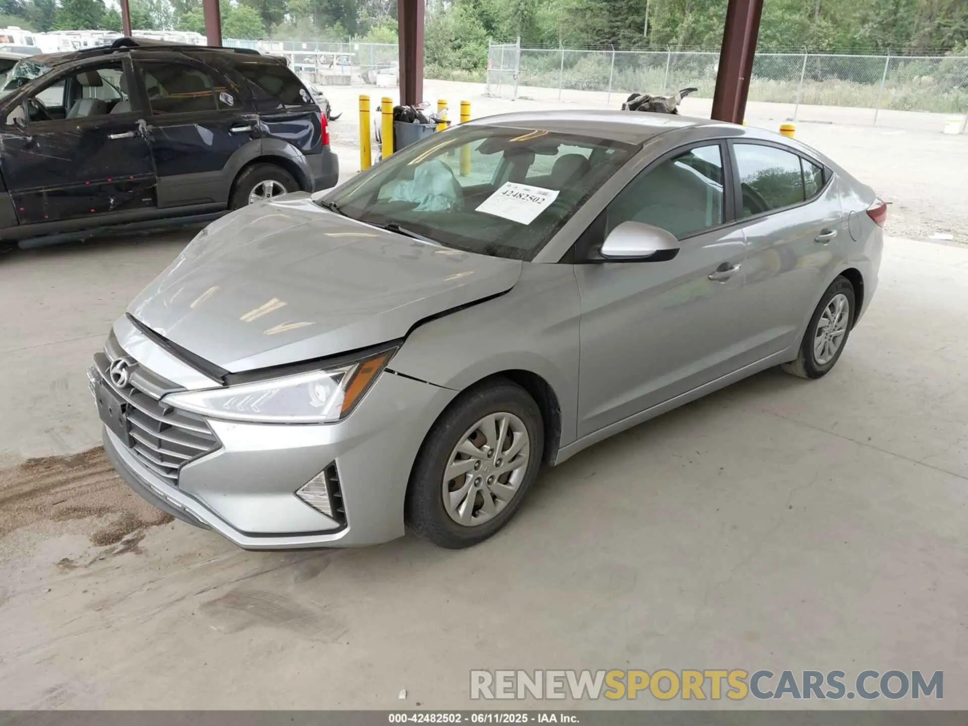 2 Photograph of a damaged car KMHD74LF7LU988357 HYUNDAI ELANTRA 2020
