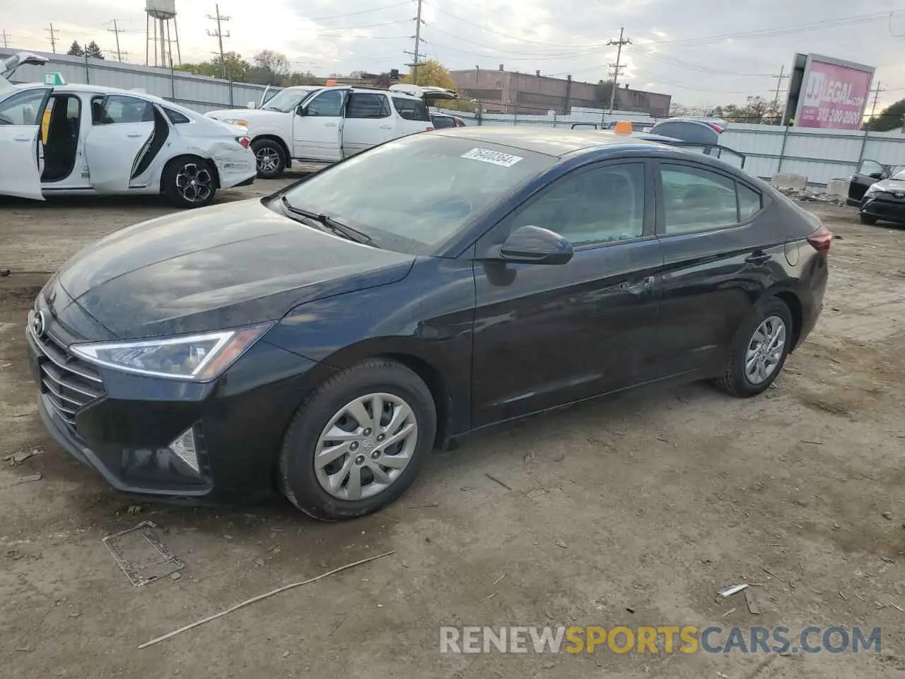 1 Photograph of a damaged car KMHD74LF8LU020722 HYUNDAI ELANTRA 2020