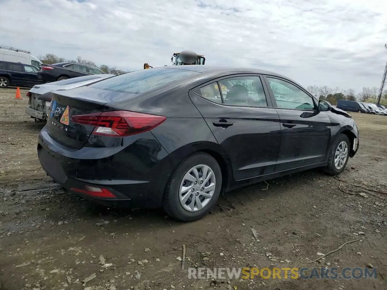 3 Photograph of a damaged car KMHD74LF9LU074479 HYUNDAI ELANTRA 2020