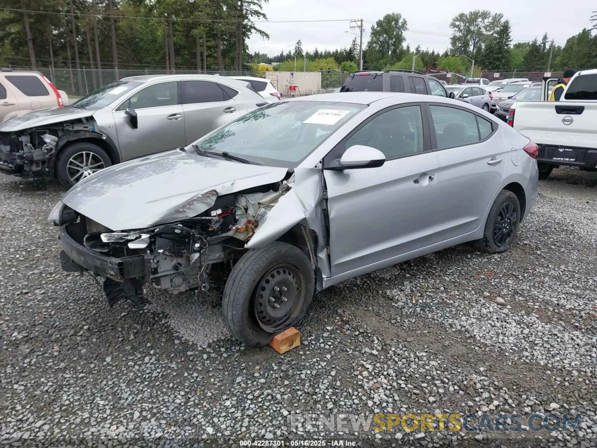 2 Photograph of a damaged car KMHD74LFXLU027803 HYUNDAI ELANTRA 2020
