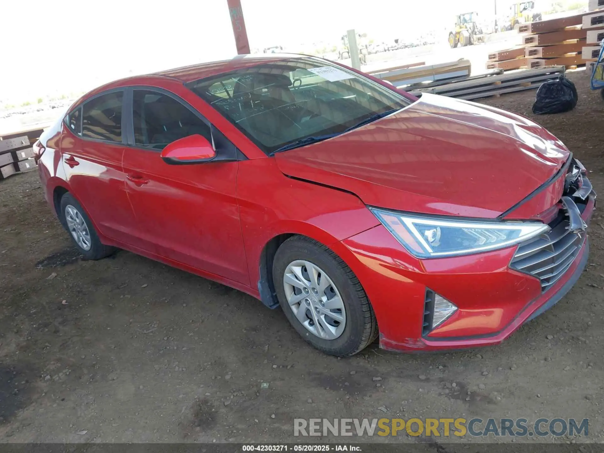 1 Photograph of a damaged car KMHD74LFXLU106260 HYUNDAI ELANTRA 2020