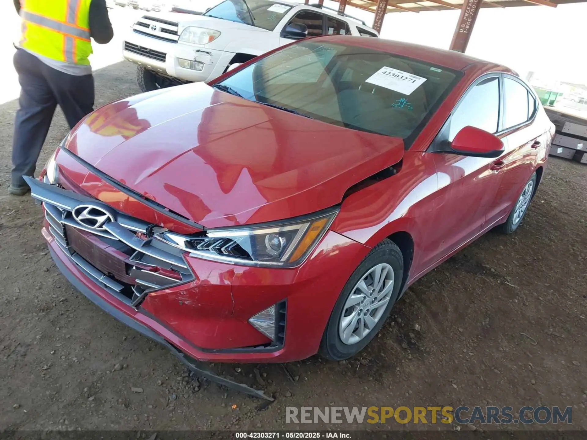 2 Photograph of a damaged car KMHD74LFXLU106260 HYUNDAI ELANTRA 2020
