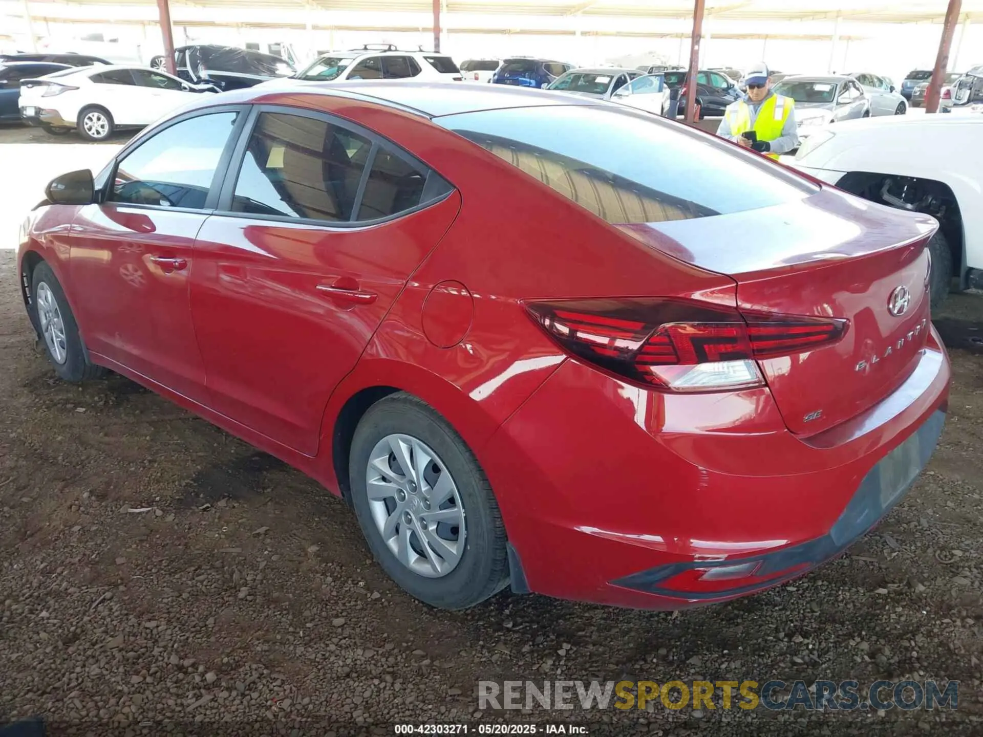 3 Photograph of a damaged car KMHD74LFXLU106260 HYUNDAI ELANTRA 2020