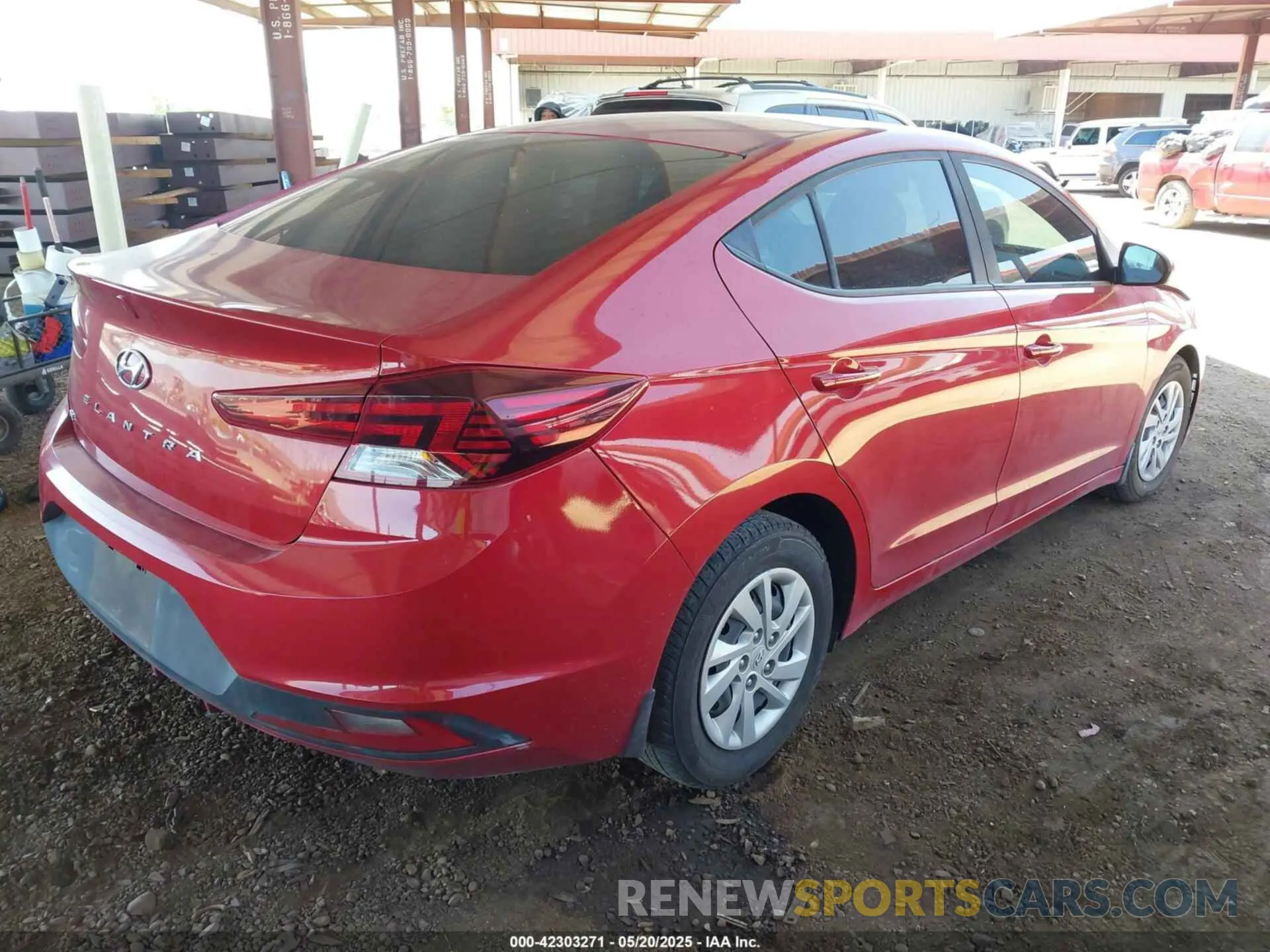 4 Photograph of a damaged car KMHD74LFXLU106260 HYUNDAI ELANTRA 2020