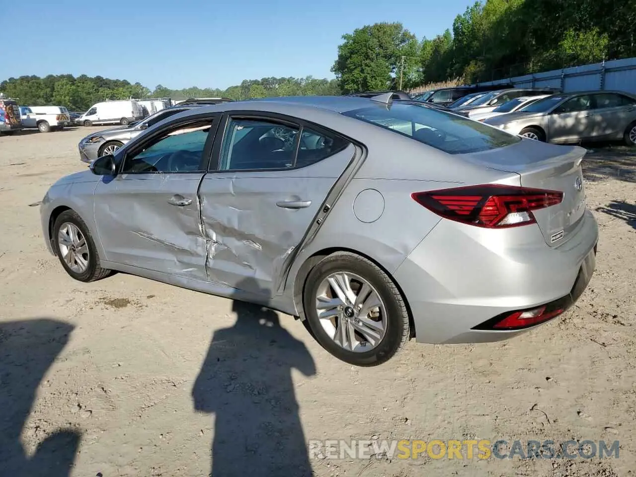 2 Photograph of a damaged car KMHD84LF0LU936405 HYUNDAI ELANTRA 2020