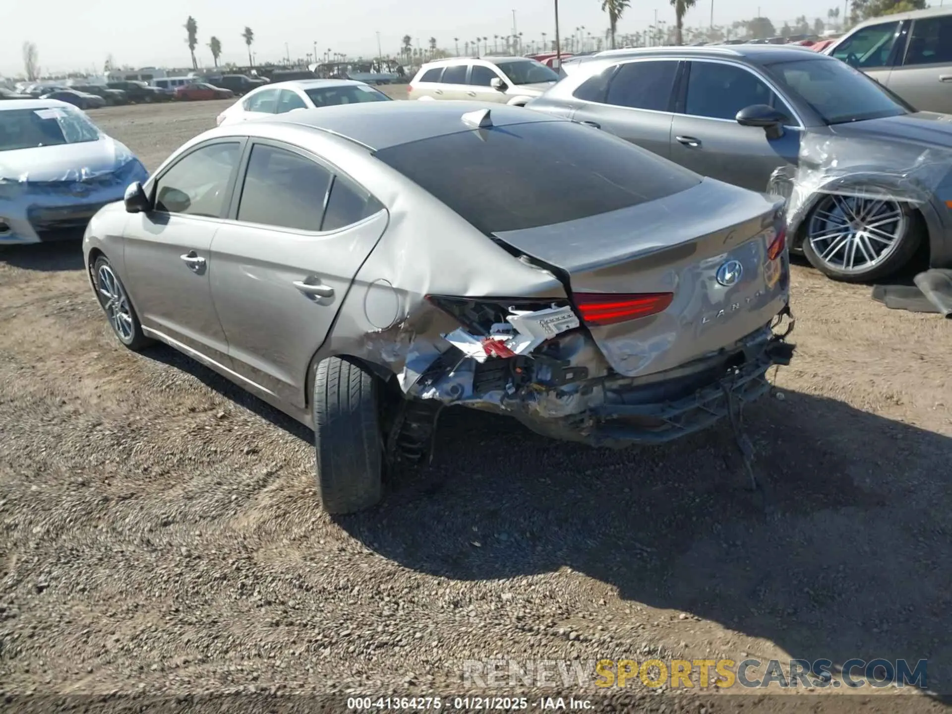3 Photograph of a damaged car KMHD84LF2LU014671 HYUNDAI ELANTRA 2020
