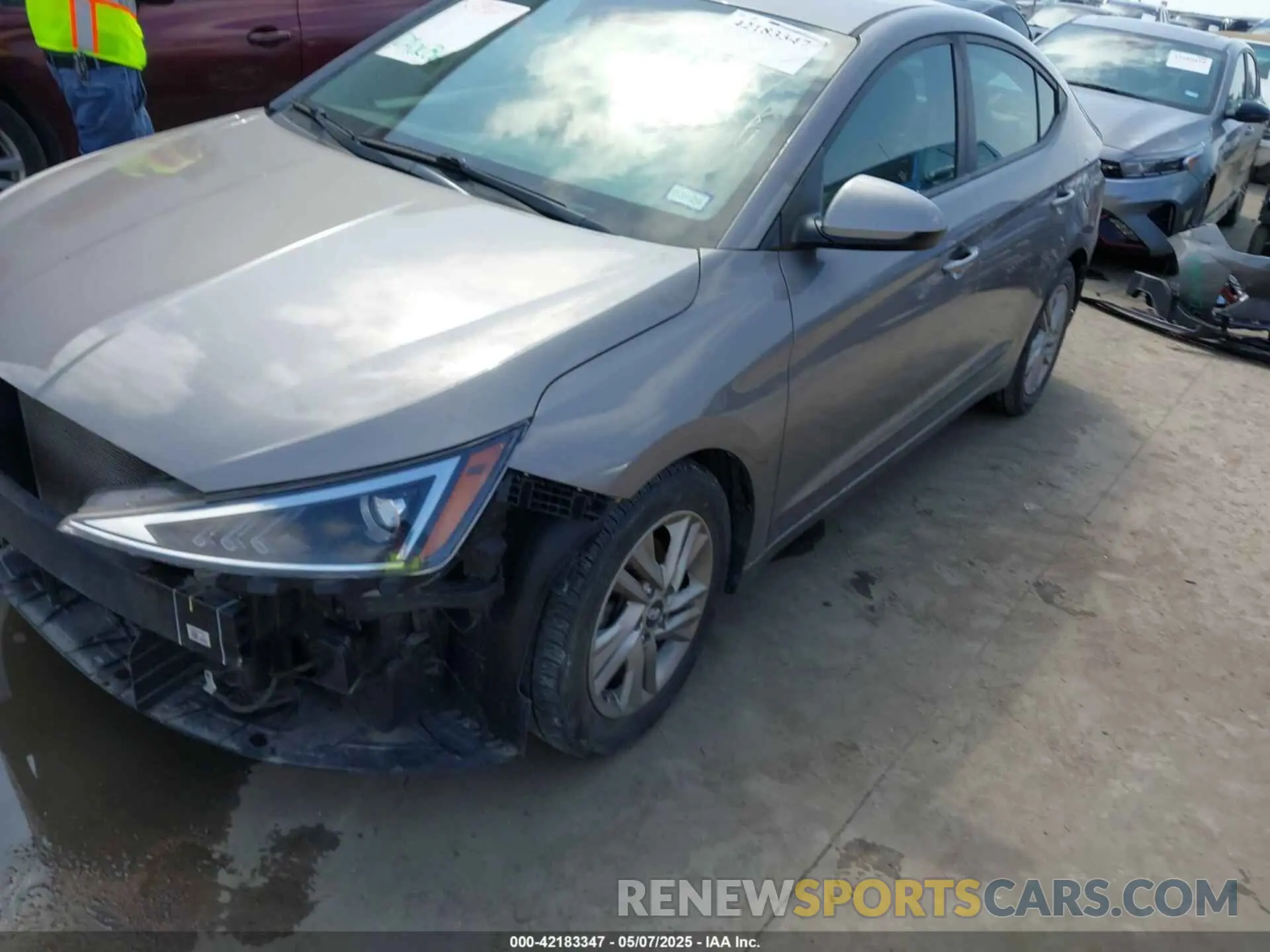2 Photograph of a damaged car KMHD84LF2LU091797 HYUNDAI ELANTRA 2020