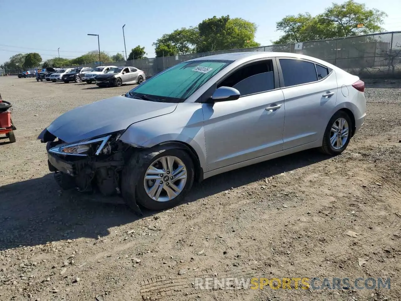 1 Photograph of a damaged car KMHD84LF3LU076502 HYUNDAI ELANTRA 2020