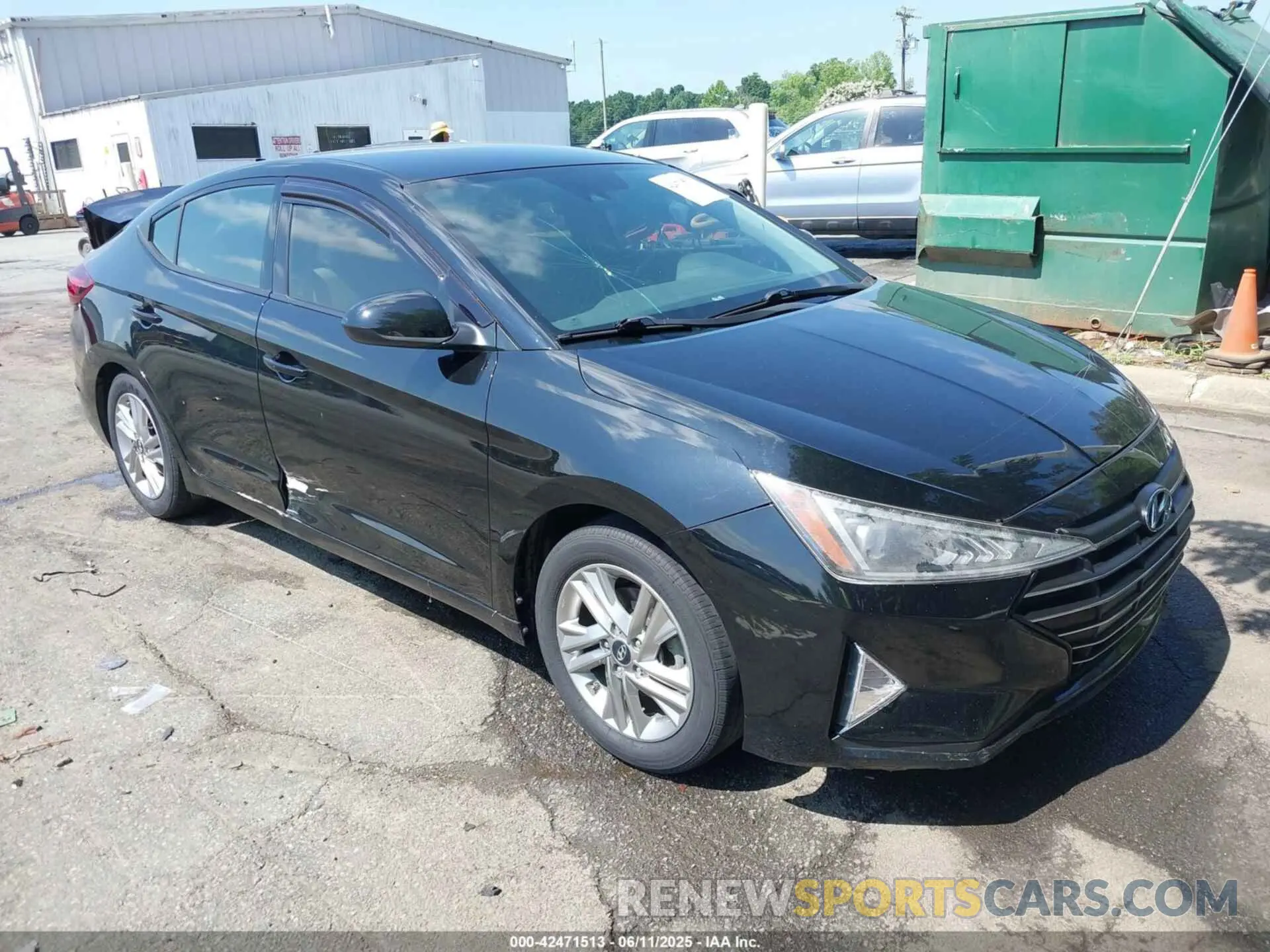 1 Photograph of a damaged car KMHD84LF3LU897177 HYUNDAI ELANTRA 2020
