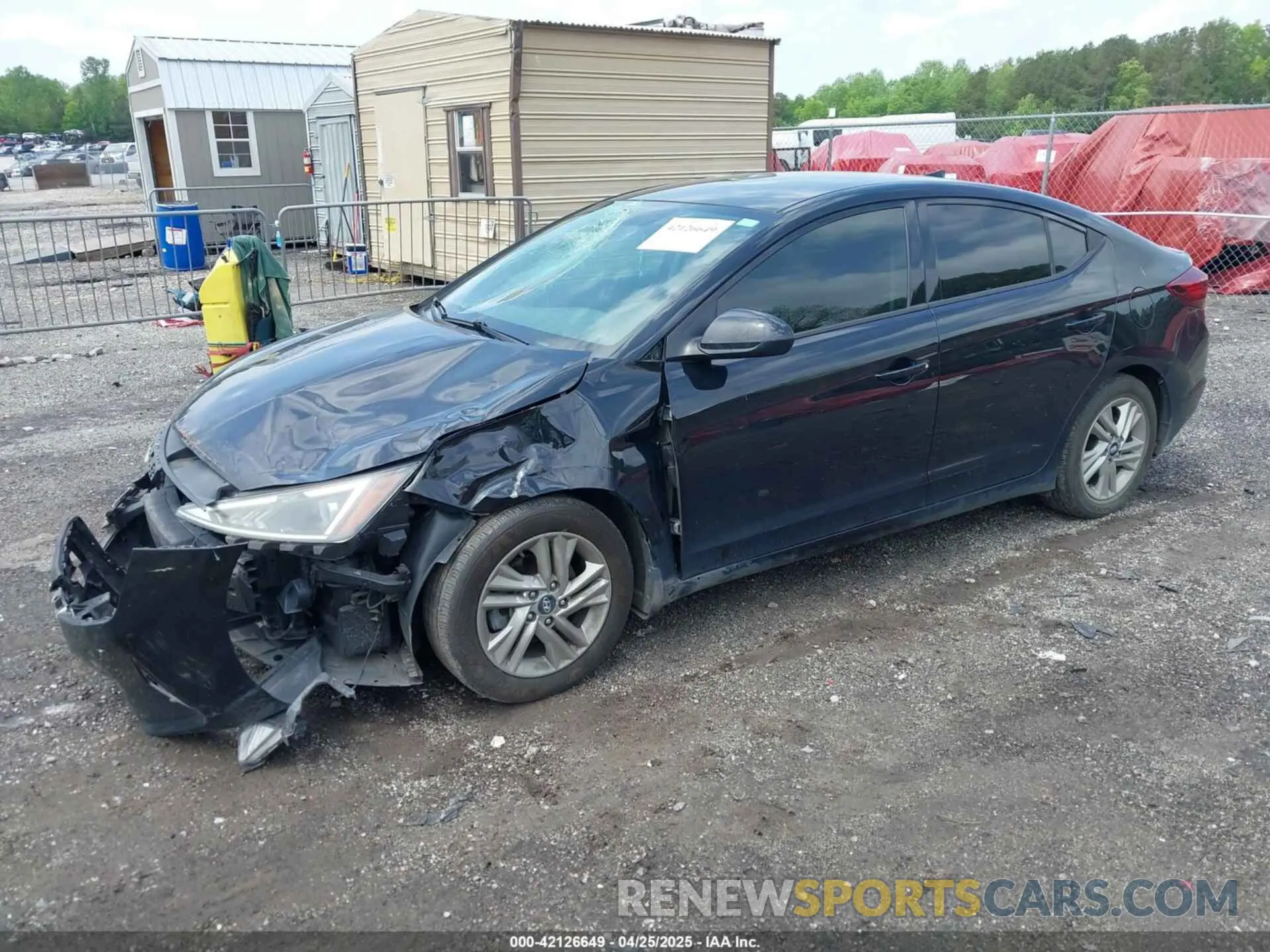 2 Photograph of a damaged car KMHD84LF3LU929965 HYUNDAI ELANTRA 2020