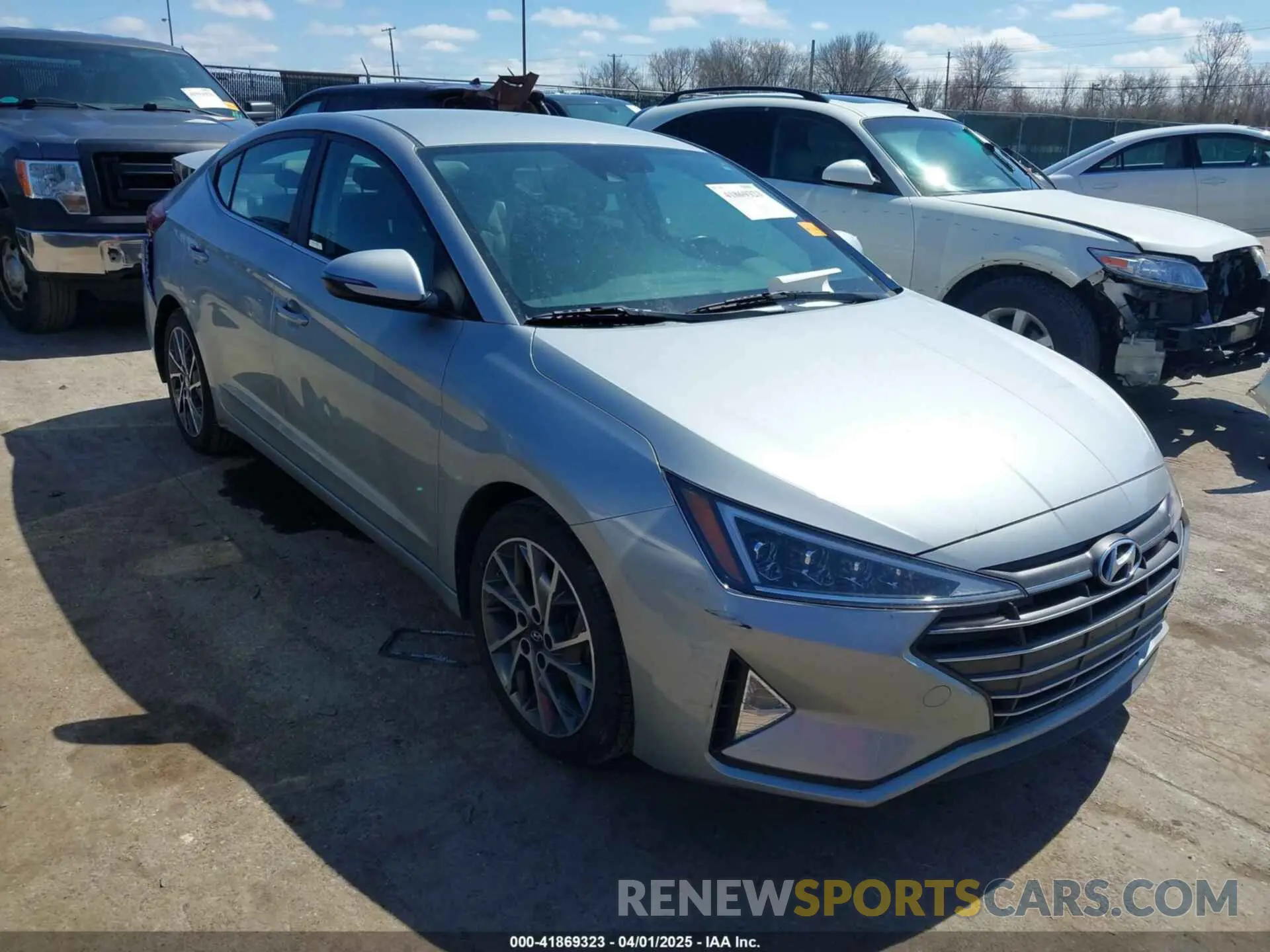 1 Photograph of a damaged car KMHD84LF3LU962335 HYUNDAI ELANTRA 2020