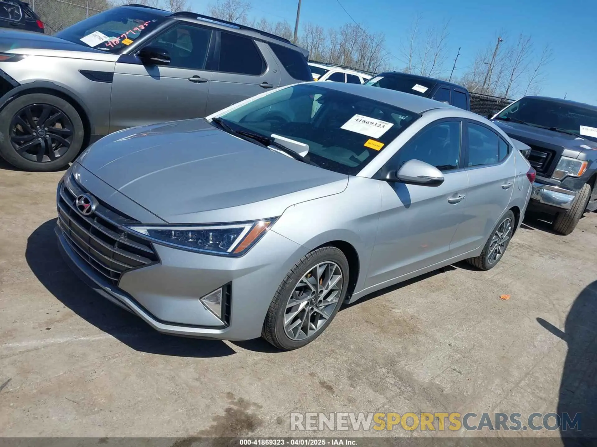 2 Photograph of a damaged car KMHD84LF3LU962335 HYUNDAI ELANTRA 2020