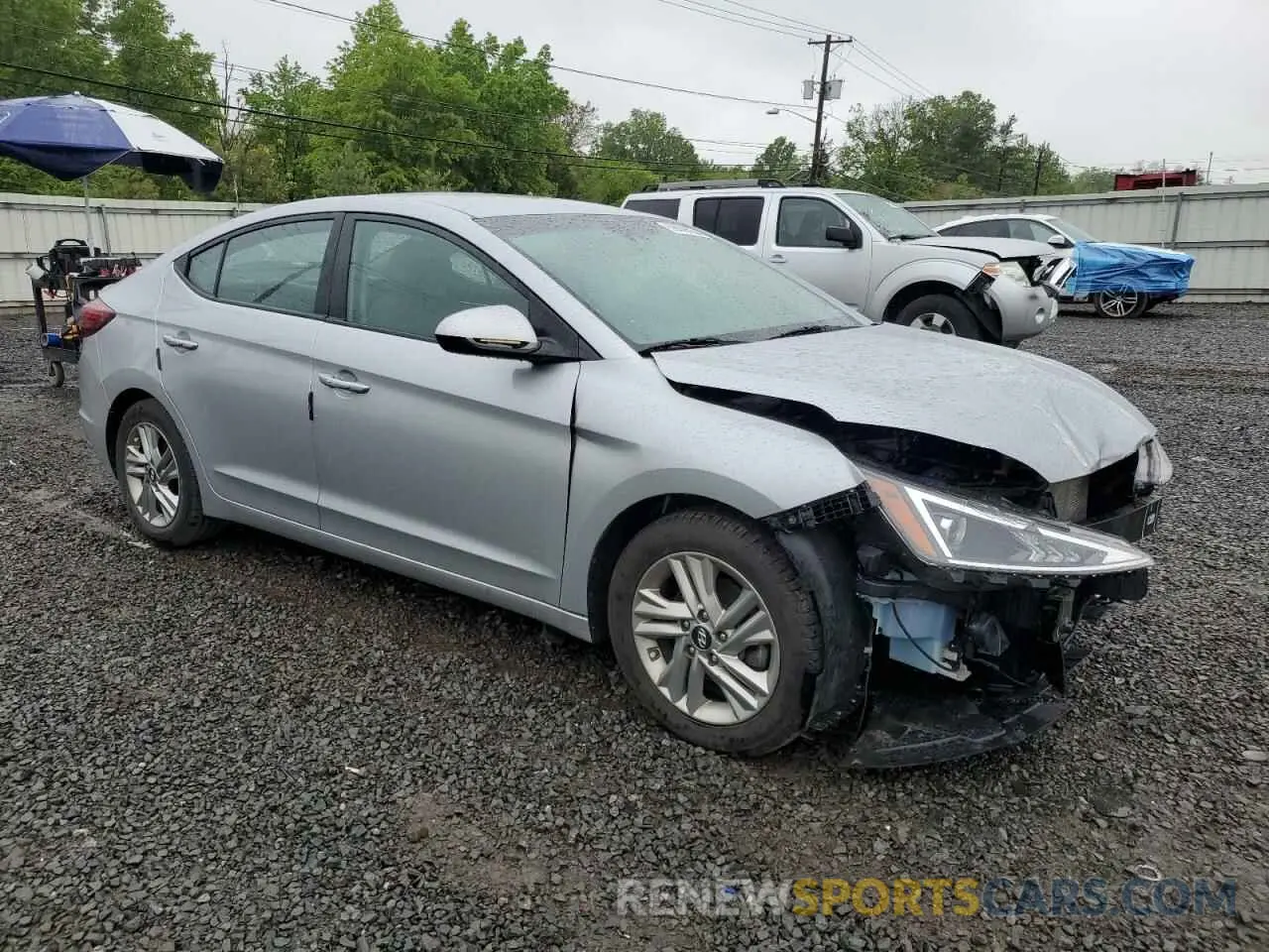 4 Photograph of a damaged car KMHD84LF3LU991642 HYUNDAI ELANTRA 2020