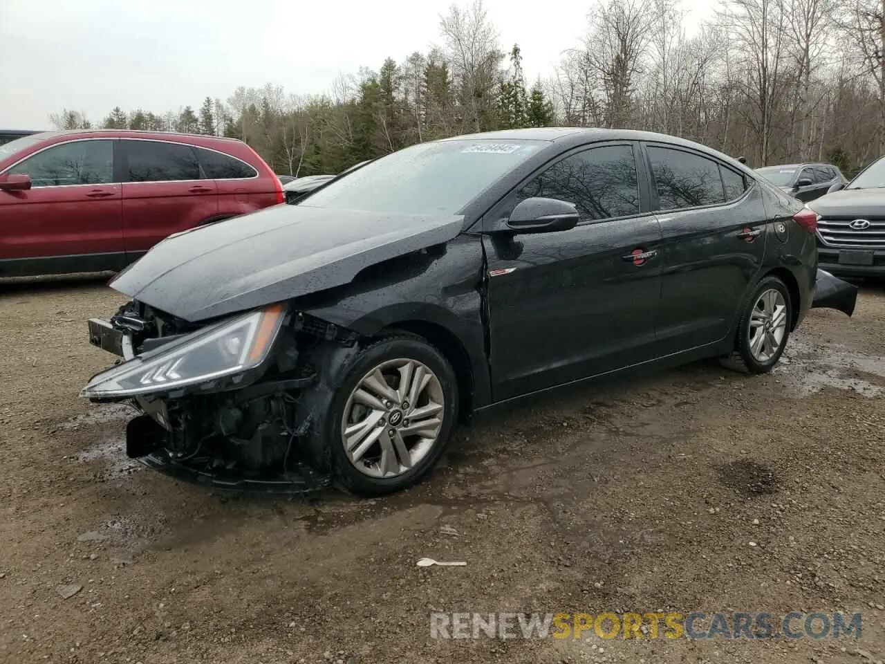 1 Photograph of a damaged car KMHD84LF4LU928243 HYUNDAI ELANTRA 2020