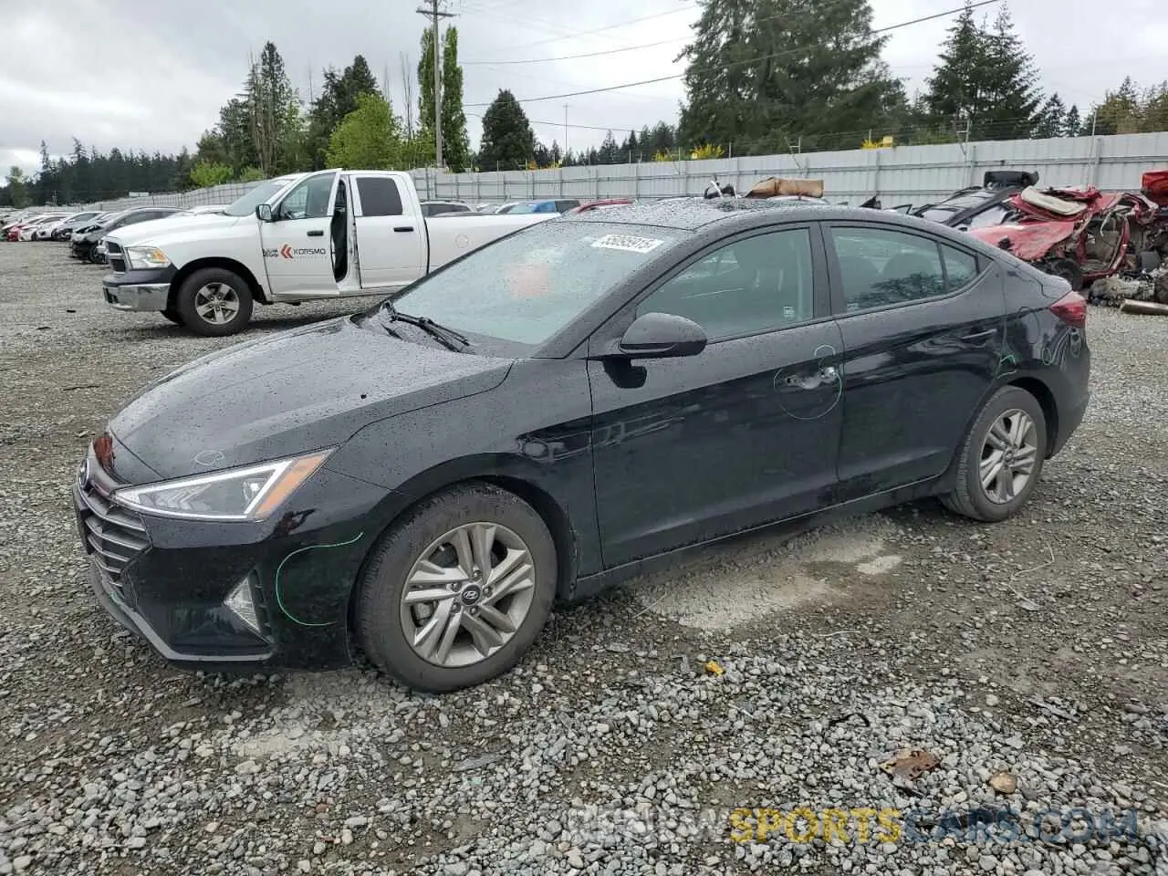 1 Photograph of a damaged car KMHD84LF5LU099375 HYUNDAI ELANTRA 2020