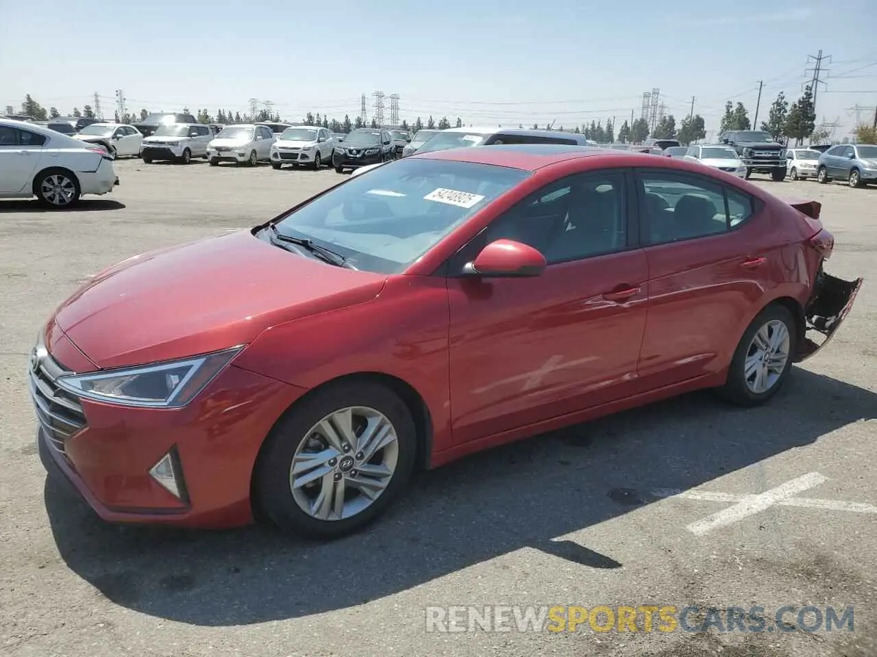 1 Photograph of a damaged car KMHD84LF5LU961235 HYUNDAI ELANTRA 2020