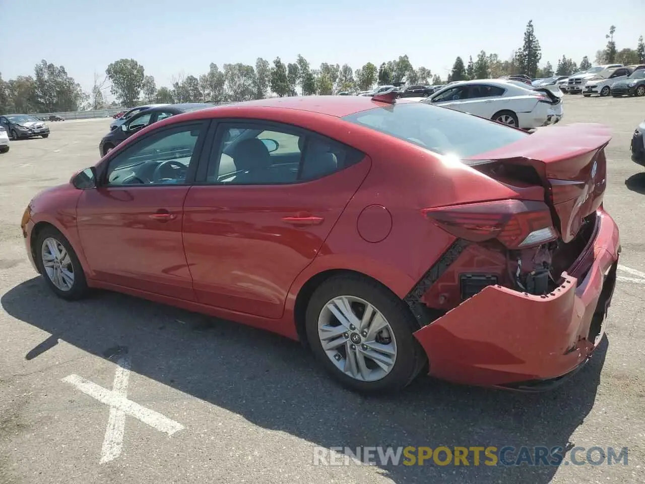 2 Photograph of a damaged car KMHD84LF5LU961235 HYUNDAI ELANTRA 2020