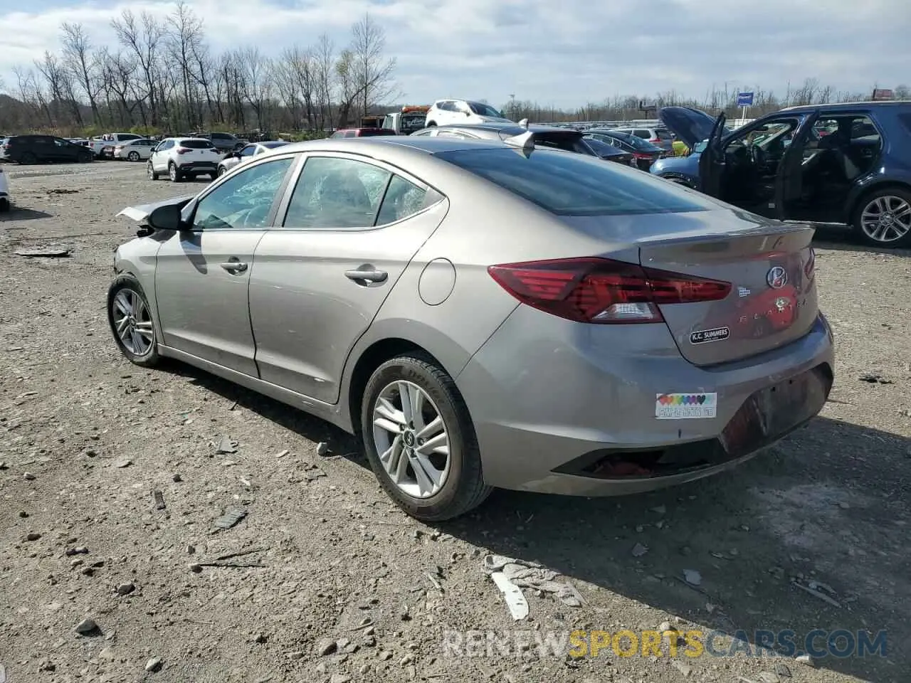 2 Photograph of a damaged car KMHD84LF5LU977595 HYUNDAI ELANTRA 2020