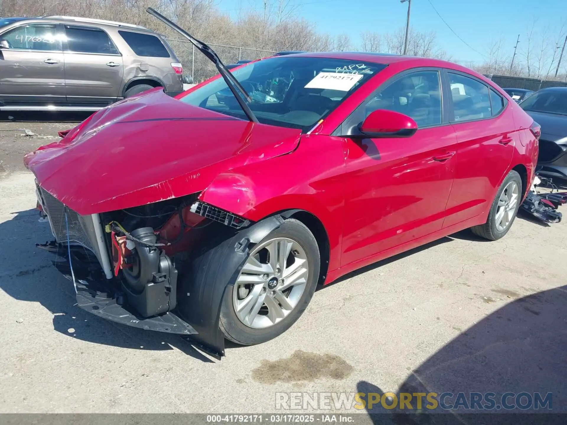 2 Photograph of a damaged car KMHD84LF6LU029187 HYUNDAI ELANTRA 2020