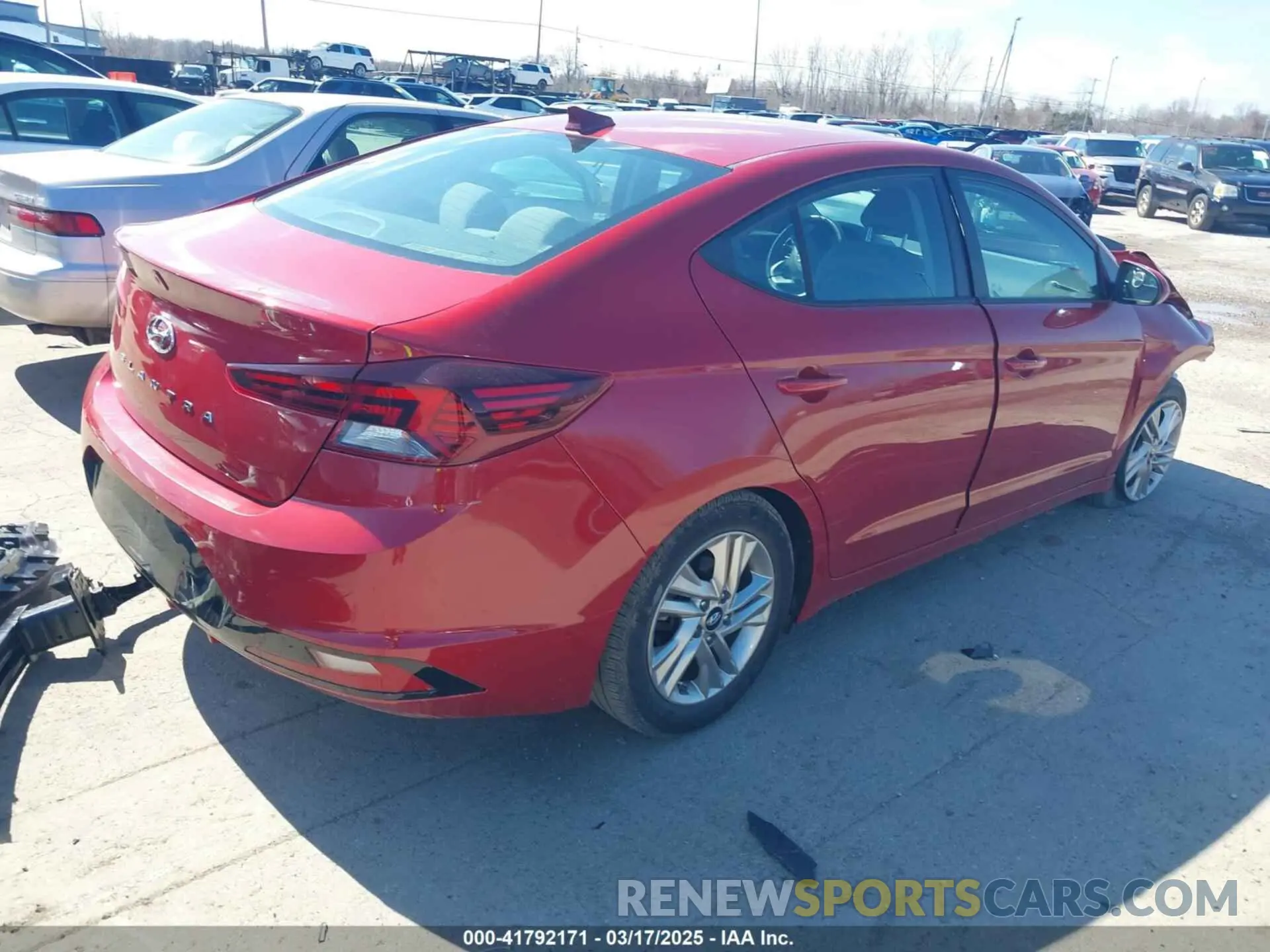4 Photograph of a damaged car KMHD84LF6LU029187 HYUNDAI ELANTRA 2020