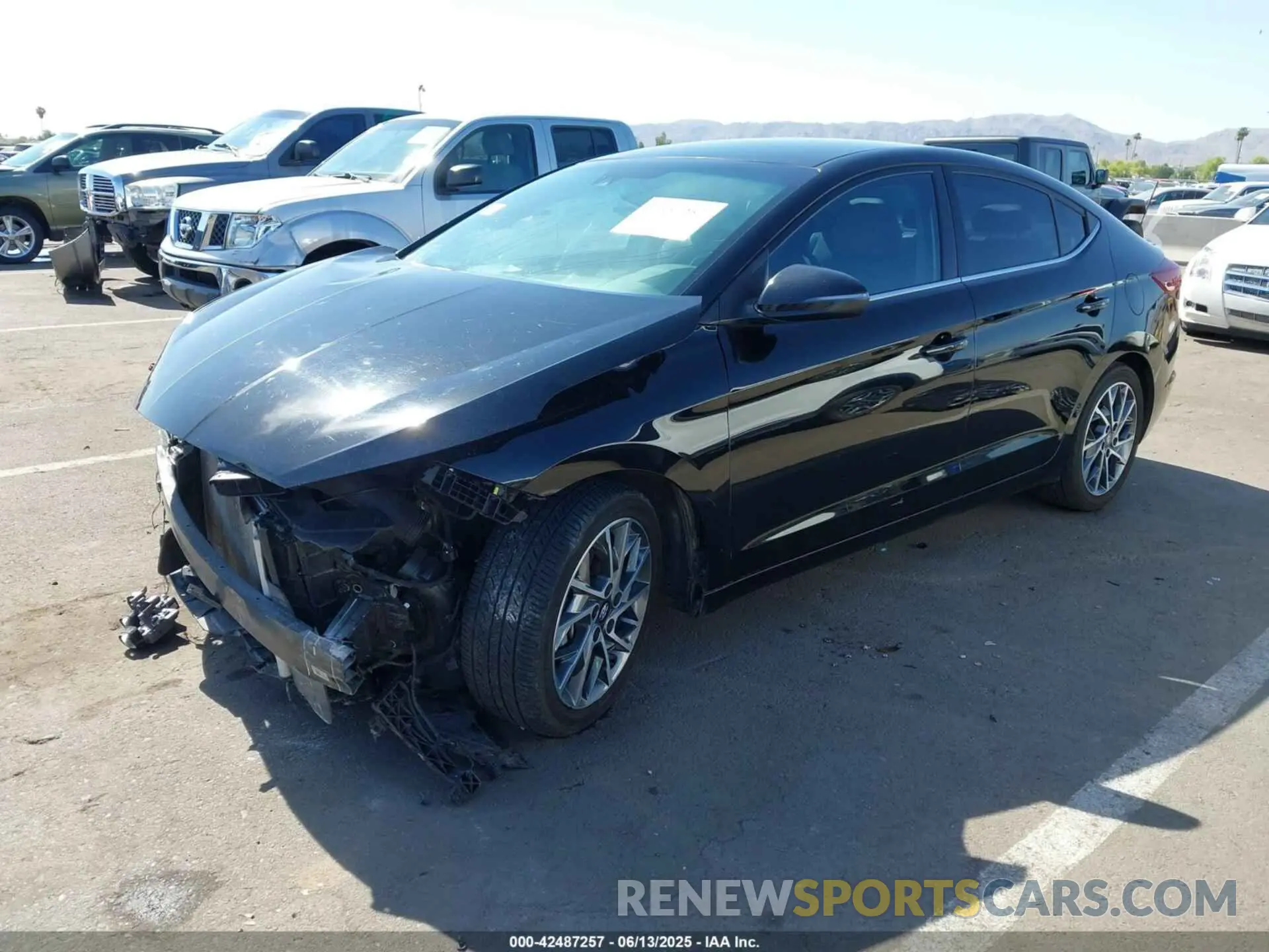 2 Photograph of a damaged car KMHD84LF6LU991215 HYUNDAI ELANTRA 2020